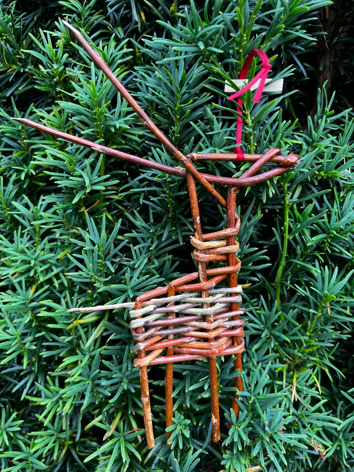 Willow Christmas decoration workshop with Maggie Evans