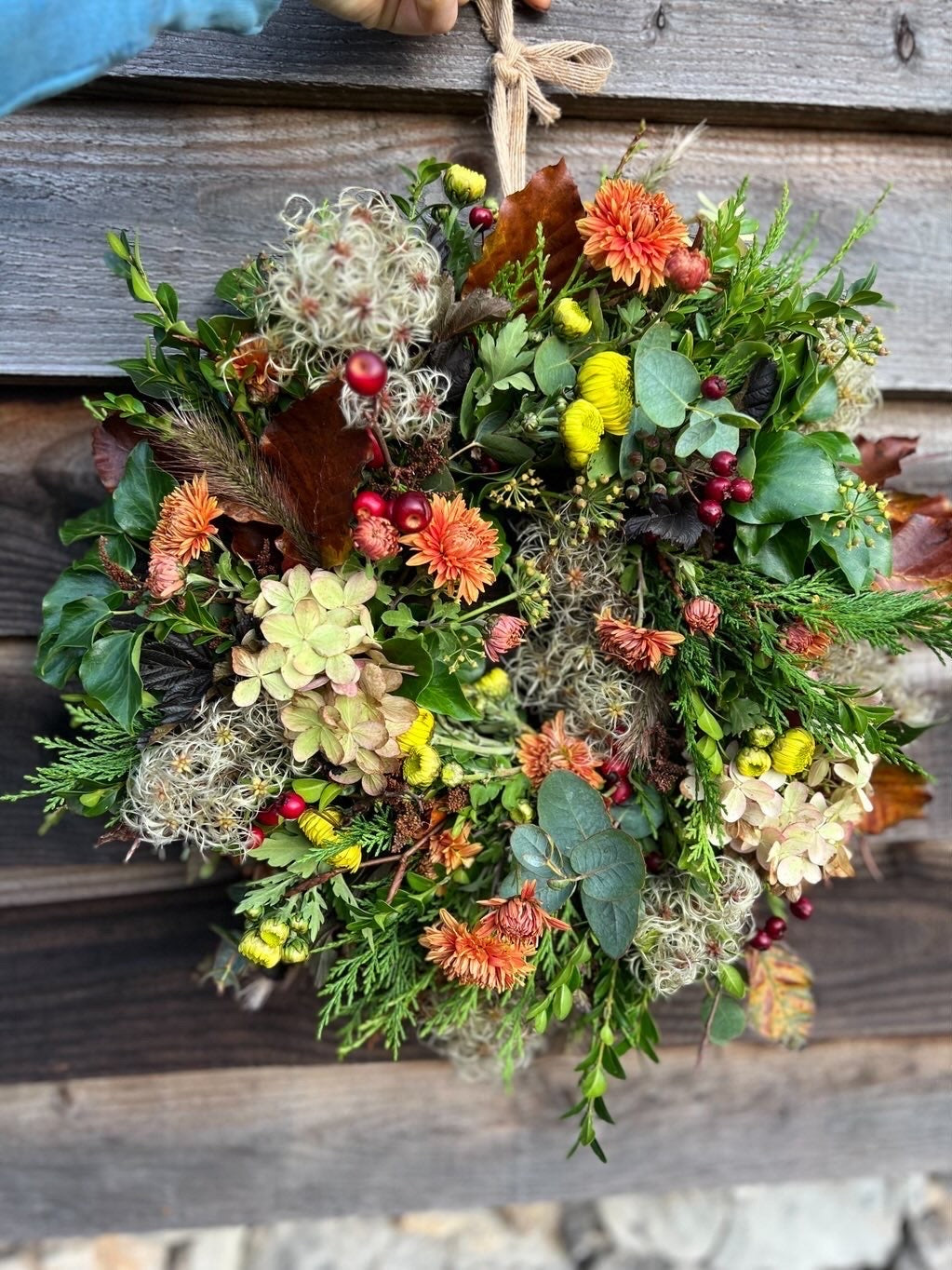 Autumn wreath workshop with Sarah's Garden