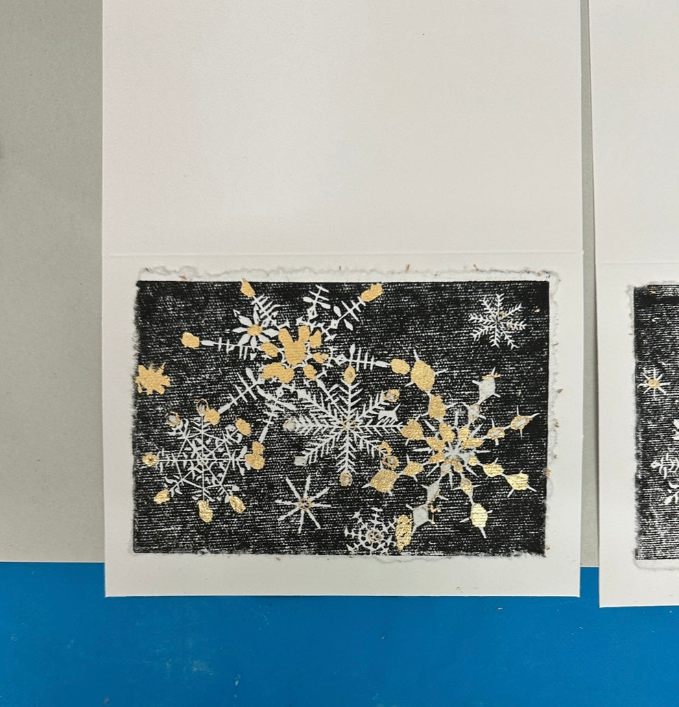 Lino Print Christmas card workshop with Sally Fairclough