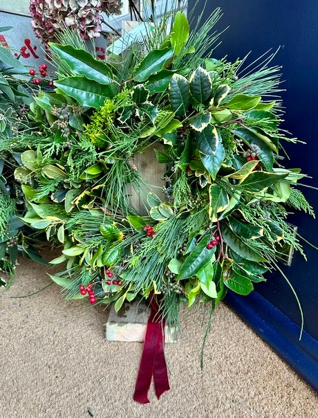 Christmas wreath workshop with Sarahs Garden