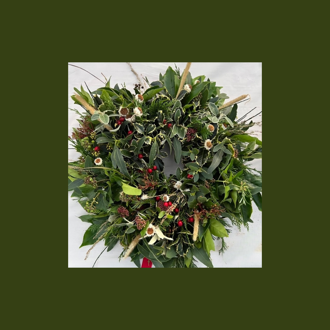 Christmas Wreath workshop with Sarahs Garden